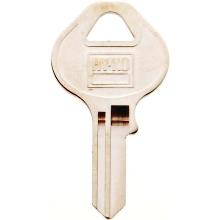 Hy-Ko Key Blank, Brass, Nickel, For Master Locks and Padlocks 11010M13
