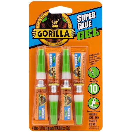 Gorilla Glue GLUE SUPER GEL 3GM TUBE 105809