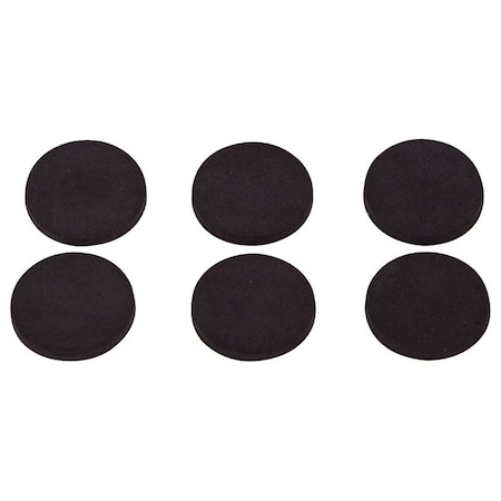 Prosource Furniture Gripper Pad, SBR, Black, 1 in Dia, 7/64 in Thick, Round FE-50712-PS