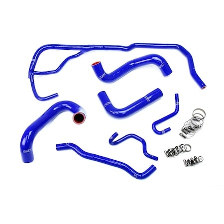 Hps Performance High Temp Reinforced Silicone Radiator Coolant Hose Kit, Blue,  57-1725-BLUE