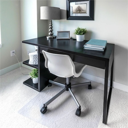 Floortex Chair Mat 48"x53", Rectangular Shape, Clear, for Carpet FR1113423ER