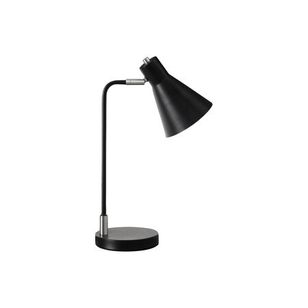 Monarch Specialties Lighting, 17"h, Table Lamp, Black Metal, Silver Metal, Contemporary I 9956