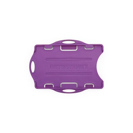 Detectamet Detectable Swipe Card Holder double sided w/o Neck Chain Purple, 10PK 212-T889-A56-P07