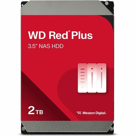 Western Digital WD Red Plus WD20EFPX 2 TB Hard Drive - 3.5" Internal - SATA (SATA/600) WD20EFPX