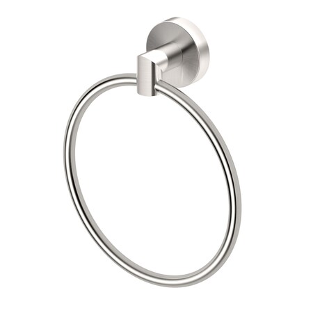 Gatco Glam Towel Ring, Satin Nickel 4642