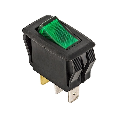 Auveco Illuminated Rocker Switch -Green 13529