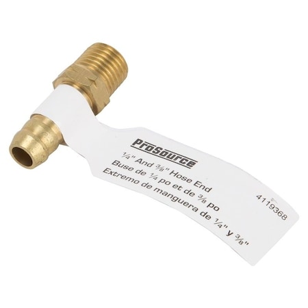 Prosource Air Hose End, 1/4 in, MNPT, Brass, Brass TA-054