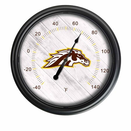 Holland Bar Stool Co Western Michigan University Indoor/Outdoor LED Thermometer ODThrm14BK-08WestMI