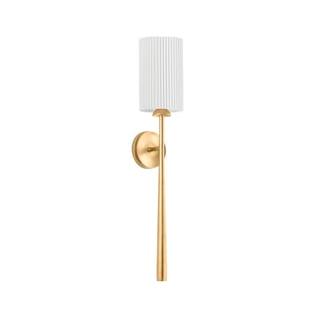 Hudson Valley Lighting Sterling 1 Light Wall Sconce 5.5 In. Vintage Gold Leaf 4230-VGL