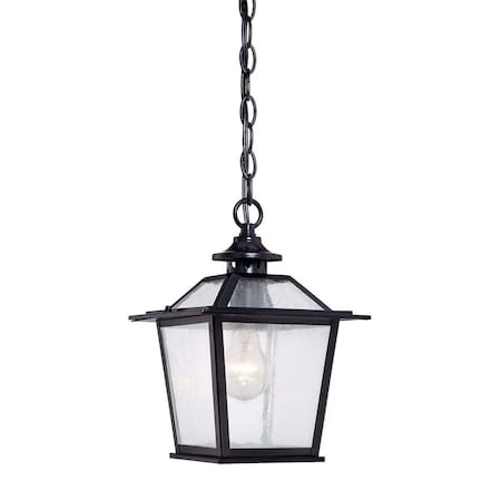 Estallar 11.75 x 8 x 8 in. Salem 1-Light Matte Black Hanging Light ES3651640