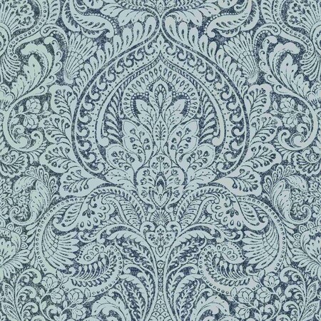 A-Street Prints Artemis Sapphire Floral Damask Wallpaper 4019-86442