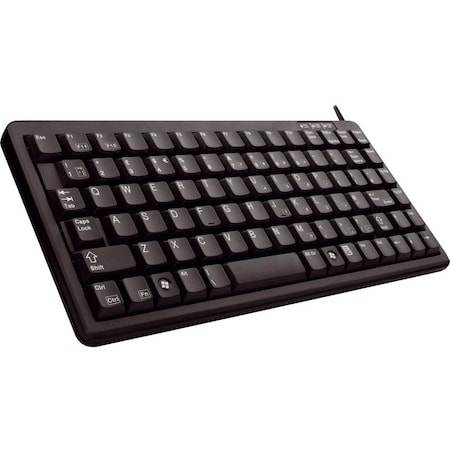 Cherry Ultraslim G84-4100 POS Keyboard - 83 Keys - USB, PS/2 - Black G84-4100LCAUS-2
