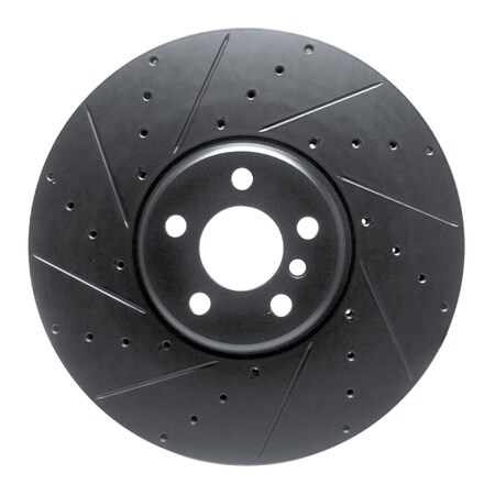 Dynamic Friction Co DFC Brake Rotor - Drilled and Slotted - Black 633-31132D