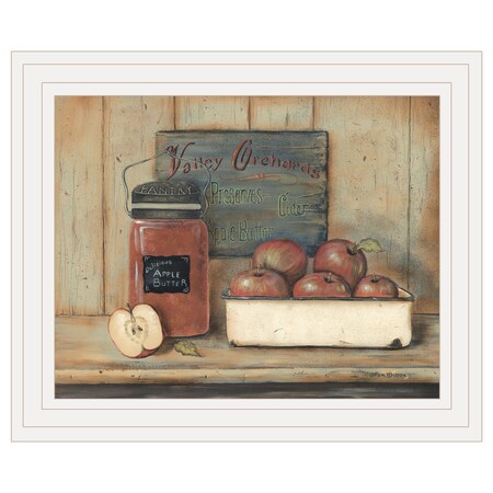 Homeroots Apple Butter 3 White Framed Print Wall Art 415286