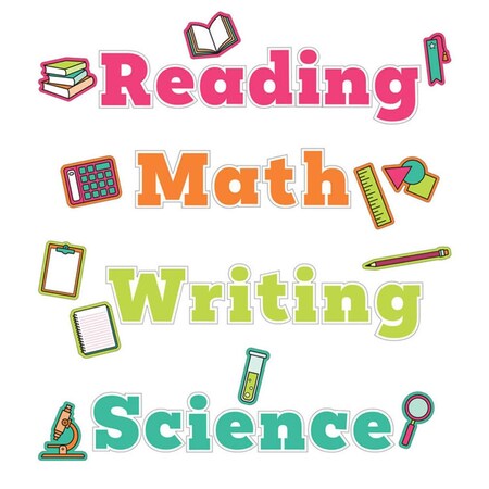 Carson Dellosa Wall Signs for Core Subjects Bulletin Board Set CD-110570