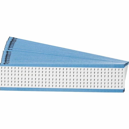 Brady Alphabetical Vinyl Cloth Upper Case Wire Marking Cards, Pack of 25 Cards, 25PK WM-F-PK