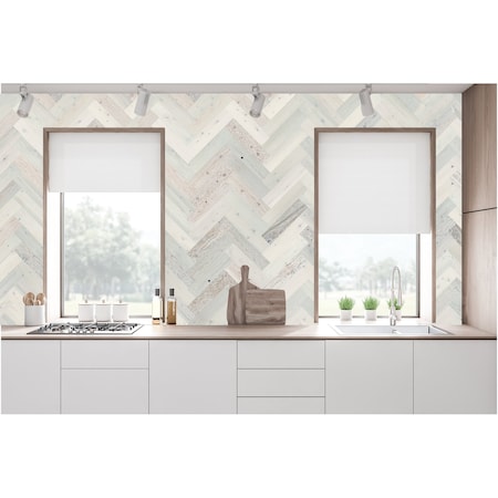 Timberchic Coastal White Herringbone 294