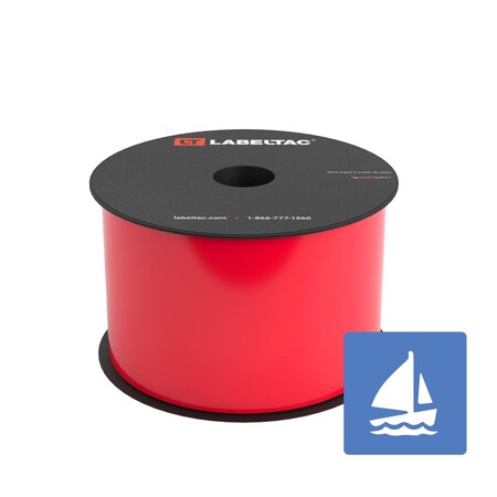 Labeltac Marine Supply 3in x 150ft LT4/Pro X, Red LT304MN