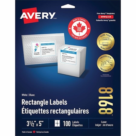 Avery Shipping Labels, PK100 08168