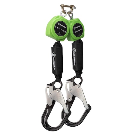 Safewaze Latitude 11ft Dual Web SRL: 9012 BWB, Alu Rebar Hooks 024-5433