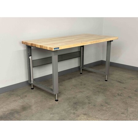 Stackbin Electric Workbenches, 48"W, Adj. H, 1000lb M4830-4000-E-GN