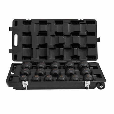 Sunex 1 in Drive Sae 6 Point Standard 16-Piece Impact Socket Set 5616