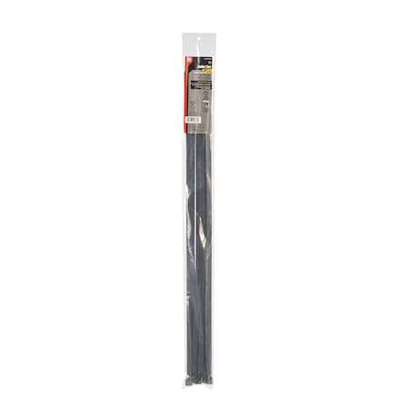 Gardner Bender Cable Tie, 24 in L, 7 in Max Bundle Dia., Black, Nylon 6/6, 175 lb Strength 45-524UVB