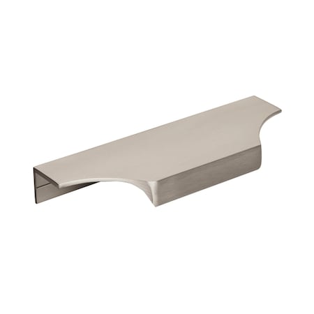 Amerock Extent 4-9/16 in 116 mm Center-to-Center Satin Nickel Cabinet Edge Pull BP36751G10