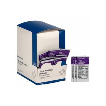 First Aid Only Triple Antibiotic Ointment, 0.9 g, Packets, 144 per Box, 144PK 579-M462-144
