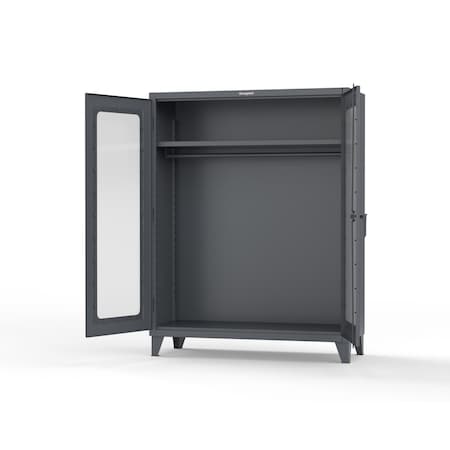 Strong Hold 7 GA Industrial Shop Table with 3 Drawers and Stainless Steel Top T7236-3DB-SSTOP