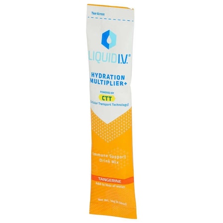 Liquid I.V. Tangerine Hydration Multiplier Plus Immune Support Drink Mix, 0.56 Ounce, 8 sticksPK, 8PK LVS8008