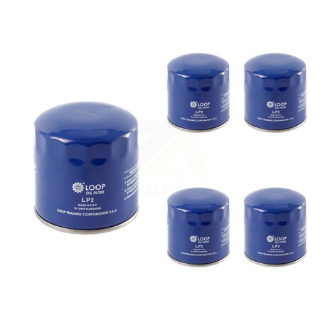 Loop Engine Oil Filter 5 Pack For Ford F-150 F-250 Super Duty Dodge Jeep Grand Cherokee Ram KLO-100090