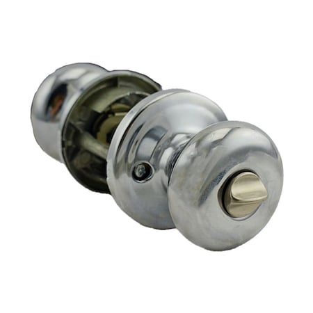 Kwikset Hancock Knob Entry Door Lock with New Chassis with 6AL Latch and RCS Strike Bright Chrome Finish 740H-26