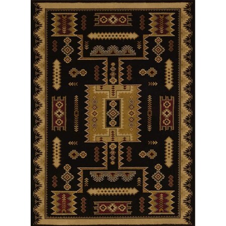 United Weavers 1 ft. 10 in. x 3 ft. Affinity Coltan Accent RugBlack 750 01870 24