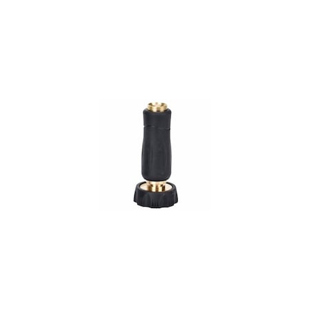 Gilmour Twist Hose Nozzle, Solid Brass, Rubber Grip, Full Size 20035-01