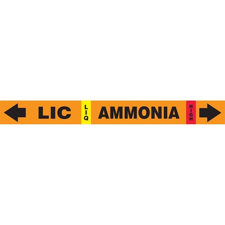 Accuform IIAR SELFSTICK AMMONIA PIPE MARKER RAK112T