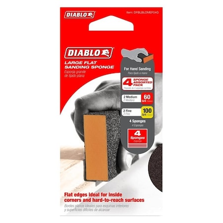 Diablo SPONGE SANDING FLAT MED&FINE L DFBLBLOMEF04G