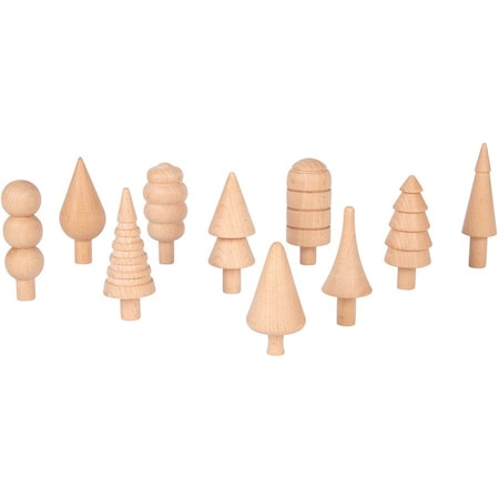 Tickit Woodland Trees, Different Shapes, 10-Piece Set 74013