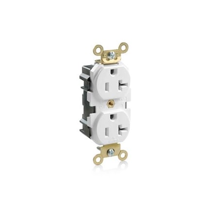 Leviton PlugsandReceptacles, 20A, 125VAC, Wht, Nylon M5362-W
