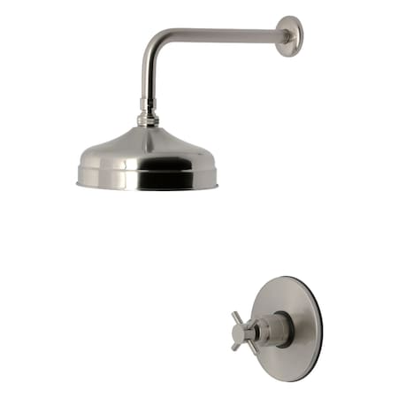 Kingston Brass Single-Handle Pressure Balanced Shower Faucet, Brushed Nickel KB6338DXSO