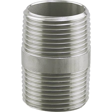 Plumbeeze PLUMB-EEZE 1/2'' MIP x 6'' Stainless Steel Nipple U2-SSN-0560