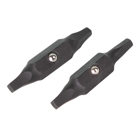 Klein Tools Replacement Bit #1 Square #2 Square, 2PK 32484HD