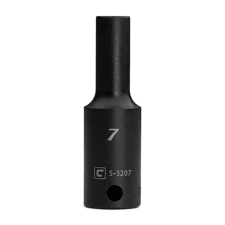 Capri Tools 7 mm Deep Impact Socket, 3/8 in. Drive, 6-Point, Metric CP53207