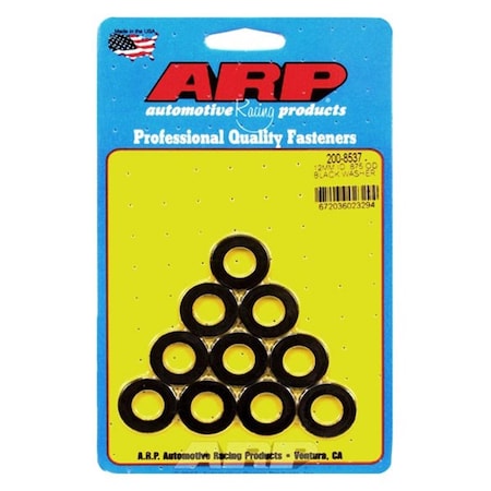 Arp 200-8537 12 mm x 0.87 in. Black Washers, 10PK ARP200-8537