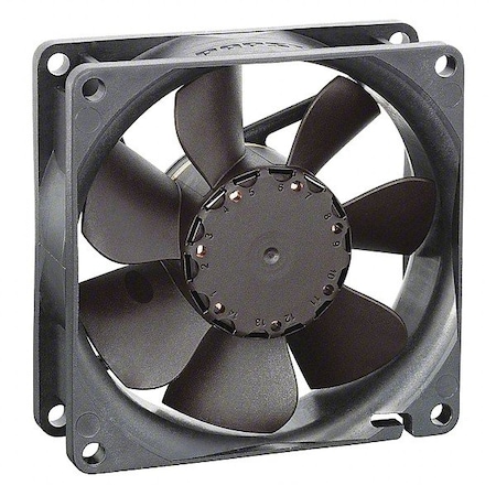 Ebm-Papst AxialFan, Black, Square, Aluminum, 5-5/16inH 5606S