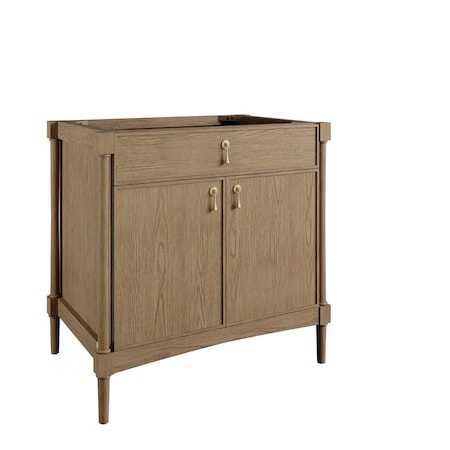 James Martin Vanities Kinnsden 36" Single Vanity Cabinet, Weathered Oak D680-V36-WTO