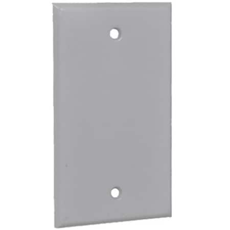 Evolve 1BC 1 Gang Rectangular Blank Cover, Gray EV595792