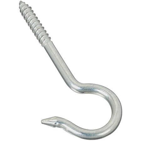 National Hardware 2040BC Series Ceiling Hook, 60 lb Working Load, #3, Steel, Zinc N220-509
