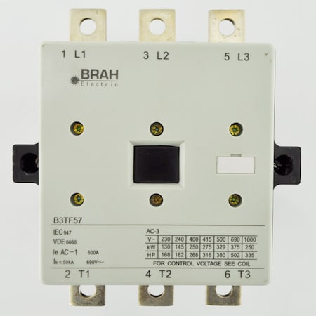 Brah Electric , Replacement 450A 600V 3P with 480VAC Coil for World Series Contactor 3TF5722-0AV0 B3TF5722-0AV0