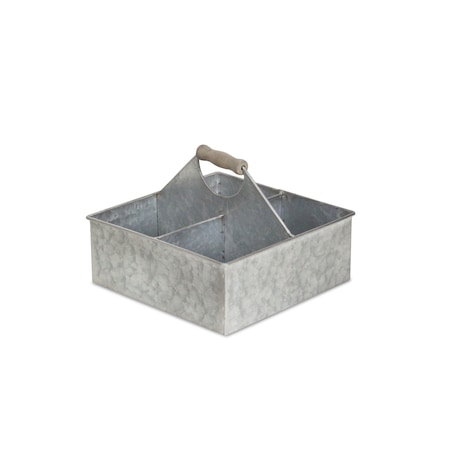 Homeroots 10" Silver Metal Box 487666